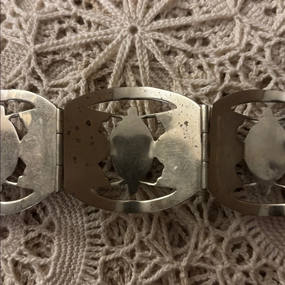 Vintage Sterling 925 Taxco link bracelet - Picture 10 of 13